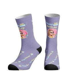 Front Page 32 Birthday Party Photo Upload Socks