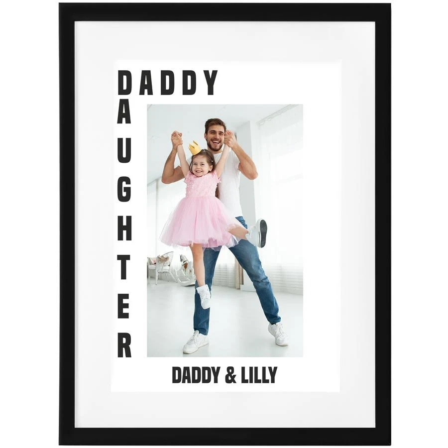 Custom Daddy & Daughter Photo Upload Poster Print 2 Custom Daddy & Daughter Photo Upload Poster Print - Image 2