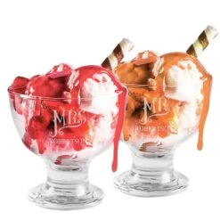 Personalised Ice Cream Bowl Set For Couples