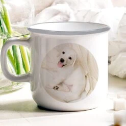 Front Page 45 Enamel Photo Mug