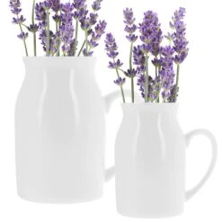 Personalised Ceramic Flower Jug Vase -Cherished Gifts Shop milk jug second image 2 1 1