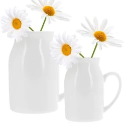 Personalised Ceramic Flower Jug Vase -Cherished Gifts Shop milk jug second image 3 1 1