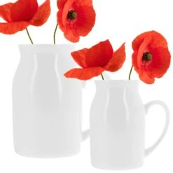 Personalised Ceramic Flower Jug Vase -Cherished Gifts Shop milk jug second image 4 1 1