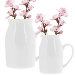 Personalised Ceramic Flower Jug Vase -Cherished Gifts Shop milk jug second image 5 1 1