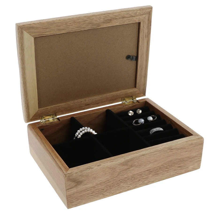 Personalised Oak Photo Jewellery Box - Name 2 Personalised Oak Photo Jewellery Box - Name - Image 2