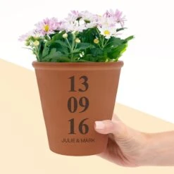 Personalised Anniversary Terracotta Pot -Cherished Gifts Shop personalised anniversary terracotta pot photo 3
