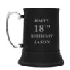 Personalised Black Stainless Steel Tankard - Age