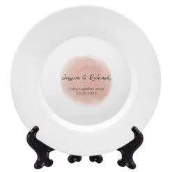 Personalised Ceramic Plate For Wedding Anniversaries