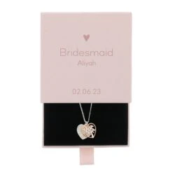 Personalised Diamante Tree Pendant Necklace