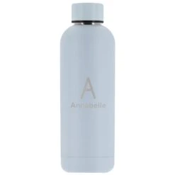 Personalised Double Walled Stainless Steel Bottle -Cherished Gifts Shop personalised double walled stainless steel bottle blue