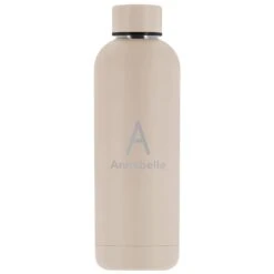 Personalised Double Walled Stainless Steel Bottle -Cherished Gifts Shop personalised double walled stainless steel bottle brown