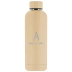Personalised Double Walled Stainless Steel Bottle -Cherished Gifts Shop personalised double walled stainless steel bottle cream