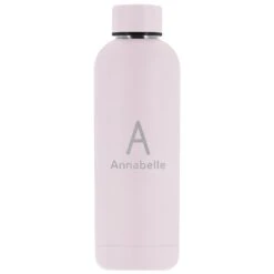 Personalised Double Walled Stainless Steel Bottle -Cherished Gifts Shop personalised double walled stainless steel bottle pink
