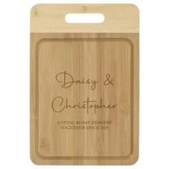 Personalised Eco-Friendly Large Bamboo Chopping Board