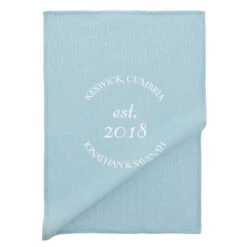 Personalised Embroidered Waffle Kitchen Tea Towel