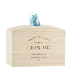 Personalised Engraved Money Box - World's Best