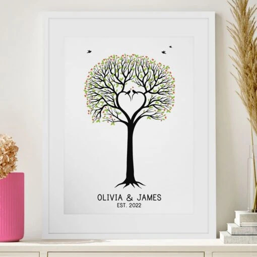 Personalised Framed Poster - Love Birds 4 Personalised Framed Poster - Love Birds -Cherished Gifts Shop personalised framed poster love birds rpc 12151 lifestyle