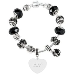 Personalised Glaxy Charm Bracelet - Initials