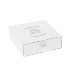 Personalised Gold Or Silver Plated Knot Crystal Necklace -Cherished Gifts Shop personalised gold or silver plated knot crystal necklace white