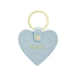 Personalised Hand Stamped Leather Heart Keyring 11 Personalised Hand Stamped Leather Heart Keyring -Cherished Gifts Shop personalised hand stamped leather heart keyring blue 1