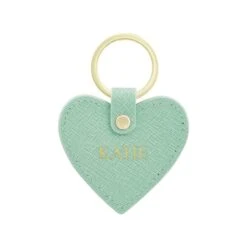 Personalised Hand Stamped Leather Heart Keyring 10 Personalised Hand Stamped Leather Heart Keyring -Cherished Gifts Shop personalised hand stamped leather heart keyring teal 1