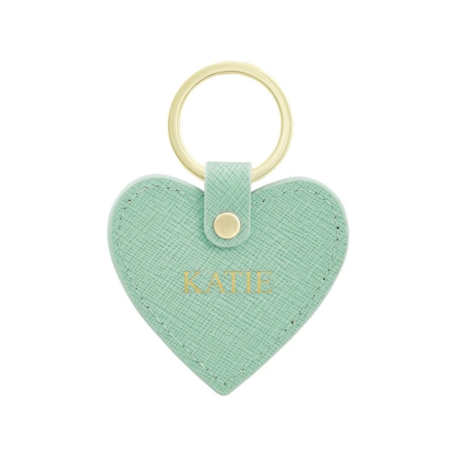 Personalised Hand Stamped Leather Heart Keyring 3 Personalised Hand Stamped Leather Heart Keyring - Image 3