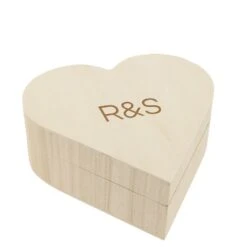 Personalised Heart Jewellery / Keepsake Box - Initials