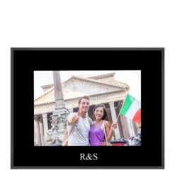 Personalised Initials Glass Photo Frame -Cherished Gifts Shop personalised initials glass photo frame 259