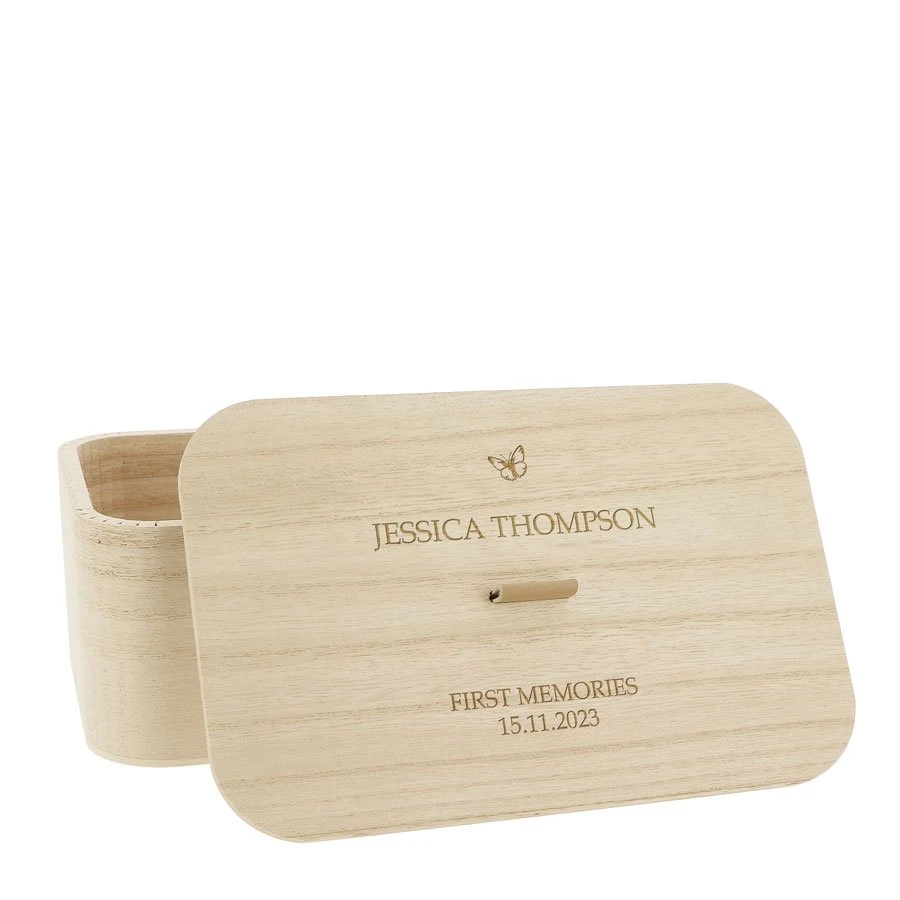 Personalised Large Trinket Box - Butterfly Design 2 Personalised Large Trinket Box - Butterfly Design - Image 2