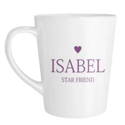 Personalised Latte Mug - Heart Design