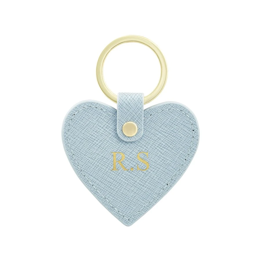 Personalised Leather Heart Keyring 2 Personalised Leather Heart Keyring - Image 2