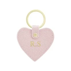 Personalised Leather Heart Keyring 14 Personalised Leather Heart Keyring -Cherished Gifts Shop personalised leather heart keyring light purple