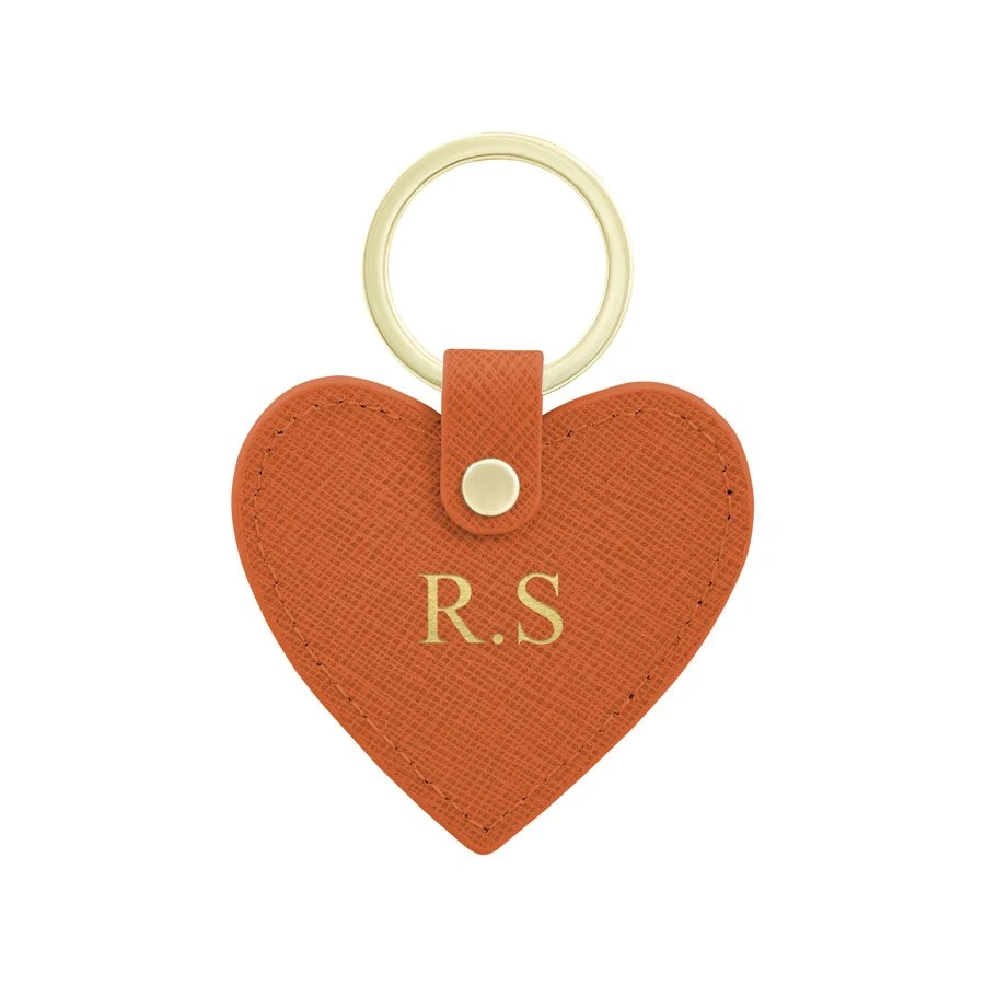 Personalised Leather Heart Keyring 8 Personalised Leather Heart Keyring - Image 8