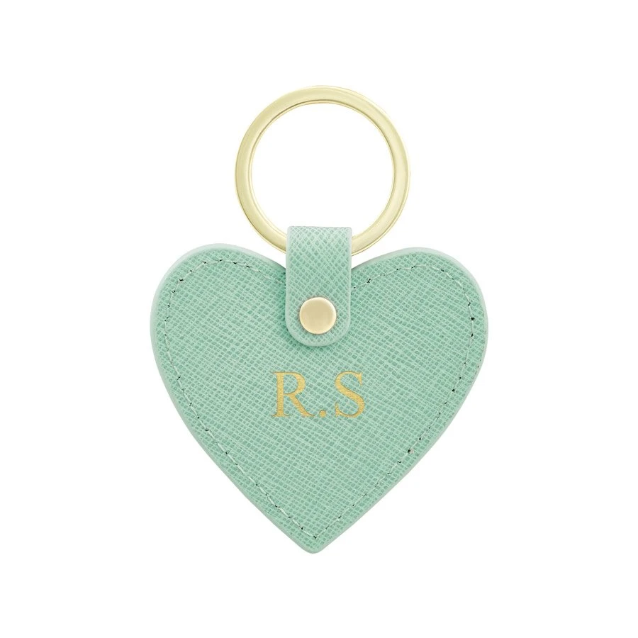 Personalised Leather Heart Keyring 1 Personalised Leather Heart Keyring
