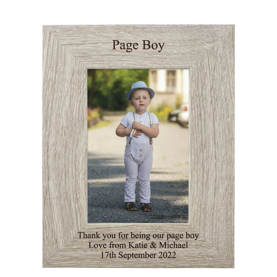 Personalised Nordic Photo Frame - Page Boy 2 Personalised Nordic Photo Frame - Page Boy - Image 2