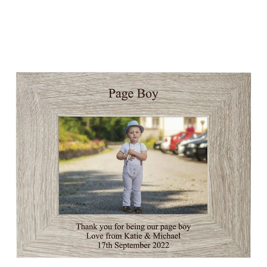 Personalised Nordic Photo Frame - Page Boy 1 Personalised Nordic Photo Frame - Page Boy
