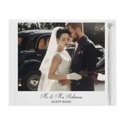 Personalised Photo & Text Guest Book & Pen