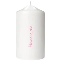 Personalised Pillar Candle - For Her