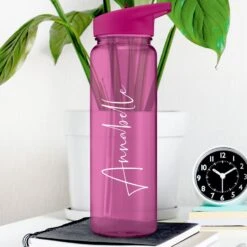 Personalised Pink Water Bottle - Any Name
