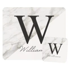 Personalised Placemat & Coaster Set