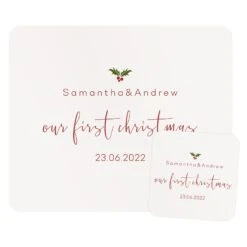 Personalised Placemat & Coaster Set - Any Message