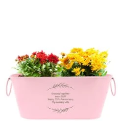 Personalised Planter - Any Message 7 Personalised Planter - Any Message -Cherished Gifts Shop personalised planter any message pink