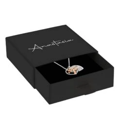 Personalised Rose Gold & Silver Plated Diamante Tree Necklace -Cherished Gifts Shop personalised rose gold silver plated diamante tree necklace 3 2