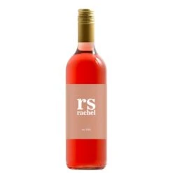 Personalised Rose Wine - Initials & Name