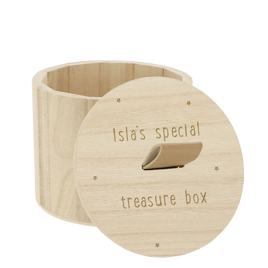 Personalised Round Trinket Box - Special Things 1 Personalised Round Trinket Box - Special Things