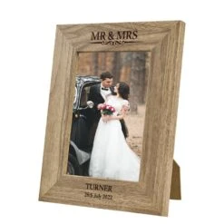 Personalised Rustic Photo Frame - Classic Mr & Mrs 5 Personalised Rustic Photo Frame - Classic Mr & Mrs -Cherished Gifts Shop personalised rustic photo frame classic mr mrs 071 3