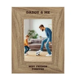 Personalised Rustic Photo Frame - You & Me -Cherished Gifts Shop personalised rustic photo frame you me 062