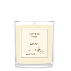 Personalised Scented Candle - Vanilla