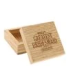 Personalised Solid Oak Trinket Box - World's Greatest