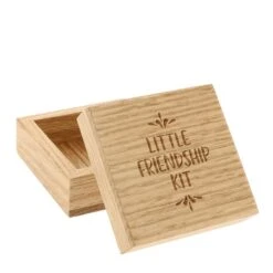 Personalised Solid Oak Trinket Box - Friendship Kit
